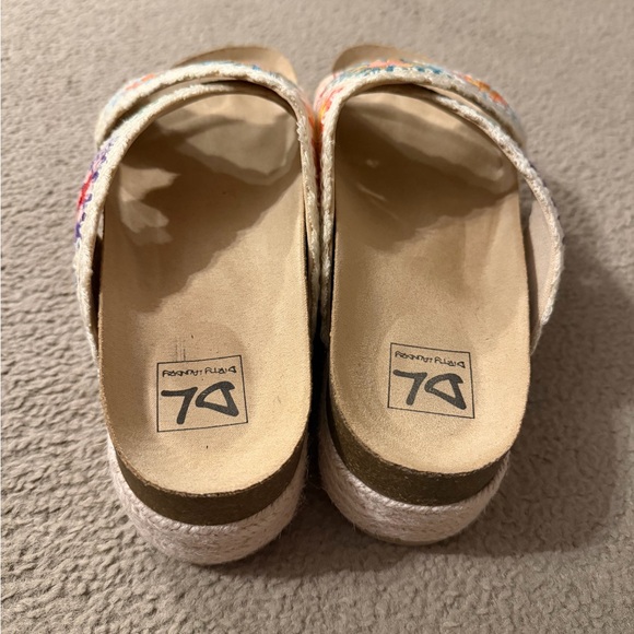 Dirty Laundry Colorful Crochet Platform Sandals - Picture 2 of 4